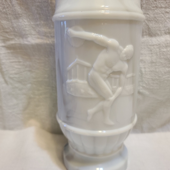 Vintage Jim Beam Bottle Olympic Discus Marbleized Decanter 1980s - Picture 4 of 5